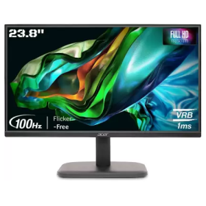 Acer 23.8” Full HD (1920 x 1080) Computer Monitor with AMD Radeon FreeSync Technology, 75Hz, 1ms (VRB) (HDMI Port 1.4 & VGA Port) K242HYL Hbi