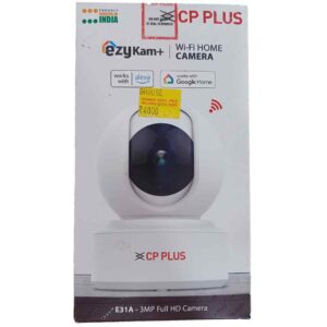 CP PLUS -E31A 3MP Wi-Fi PT Camera - 15 Mtr. 3.6mm Lens Compatible with Alexa & Google Assistant