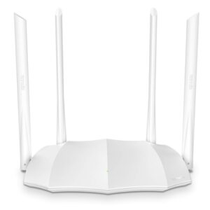 Tenda AC5 V3 AC1200 Wireless Dual Band WiFi Router,Speed Up to 867Mbps/5GHz + 300Mbps/2.4GHz, IPV6, Parental Control, Guest Network, 4 * 6dBi Externe Antennen (White, Not a Modem)