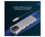 FINGERS UltimoDock 5-in-1 Type-C USB Hub (2 x USB 3.0, HDMI, Giga LAN, USB Type-C with PD Charging) - Image 4