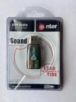 Plastic 12 V Enter USB Audio Sound Card, Single