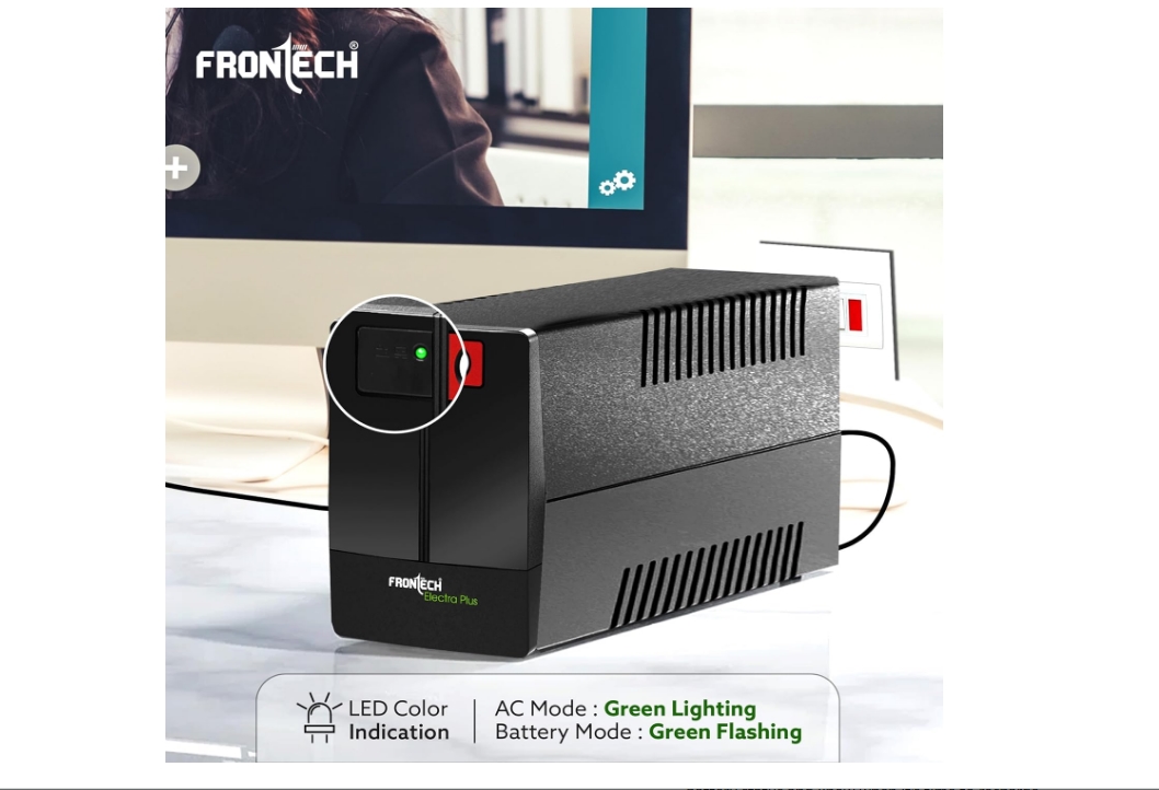 FRONTECH UPS Electra Plus 600VA/360W, Uninterrupted Power Supply