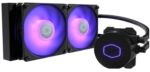 Cooler Master MasterLiquid ML240L RGB V2 CPU Liquid Cooler - Black | 3rd Gen Dual Chamber Pump | 240mm Close-Loop AIO - Image 2