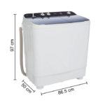 Haier Semi-Automatic Top Loading Washing Machine 9 Kg ( HTW90-1159 ) - Image 4