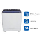 Haier Semi-Automatic Top Loading Washing Machine 9 Kg ( HTW90-1159 ) - Image 5