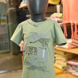 Gini & Jony Boys Typography Printed Cotton T-shirt