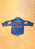 Gini & Jony Boys Blue Stylish Denim Full Sleeves Shirt - Image 3