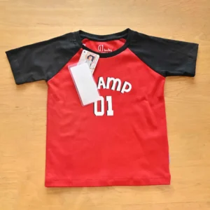 Baby Boys Casual T-shirt with Shorts  (Red)