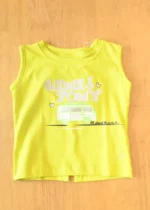 Gini And Jony Girls Cotton Round Neck Half Sleeves Knits Top