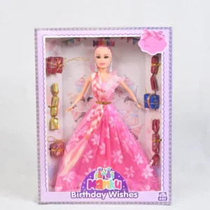 Manku Long Hair Pink Doll | Cute Toys Kids Girls | Fashion Doll Play Set | Pack of (Yellow)