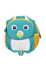 Adorable Animal Face Design Little Short Lightweight Soft Plush Backpack Bag for Toddlers Kids (Rhino)