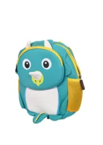 Adorable Animal Face Design Little Short Lightweight Soft Plush Backpack Bag for Toddlers Kids (Rhino) - Image 2