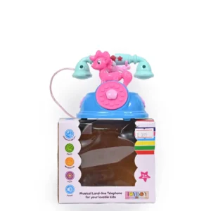 Pony Attached Simulation Landline Telephone Toy for Kids