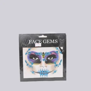Tear Face Jewel Gems Sticker Day of The Death Face