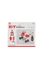 DIY FIRE Rescue Vehicle Toy With 1 Screwdriver Tools - Image 3