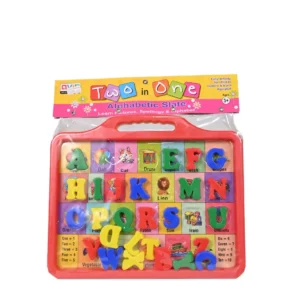 HARRY 2 in 1 Alphabets Letters Learn with Pictures Spellings Educational Slate and Green Writing Board,Chalk for Slate Kids