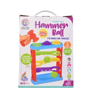 WireScorts Safe and Non Toxic Hammer Knock Ball for Babies and Toddlers