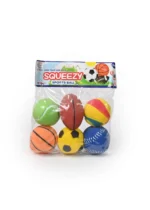 Squeezy Sports Ball 6pcs set Bath Toy (Multicolor) Bath Toy  (Multicolor)