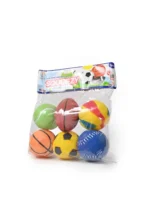 Squeezy Sports Ball 6pcs set Bath Toy (Multicolor) Bath Toy  (Multicolor) - Image 2