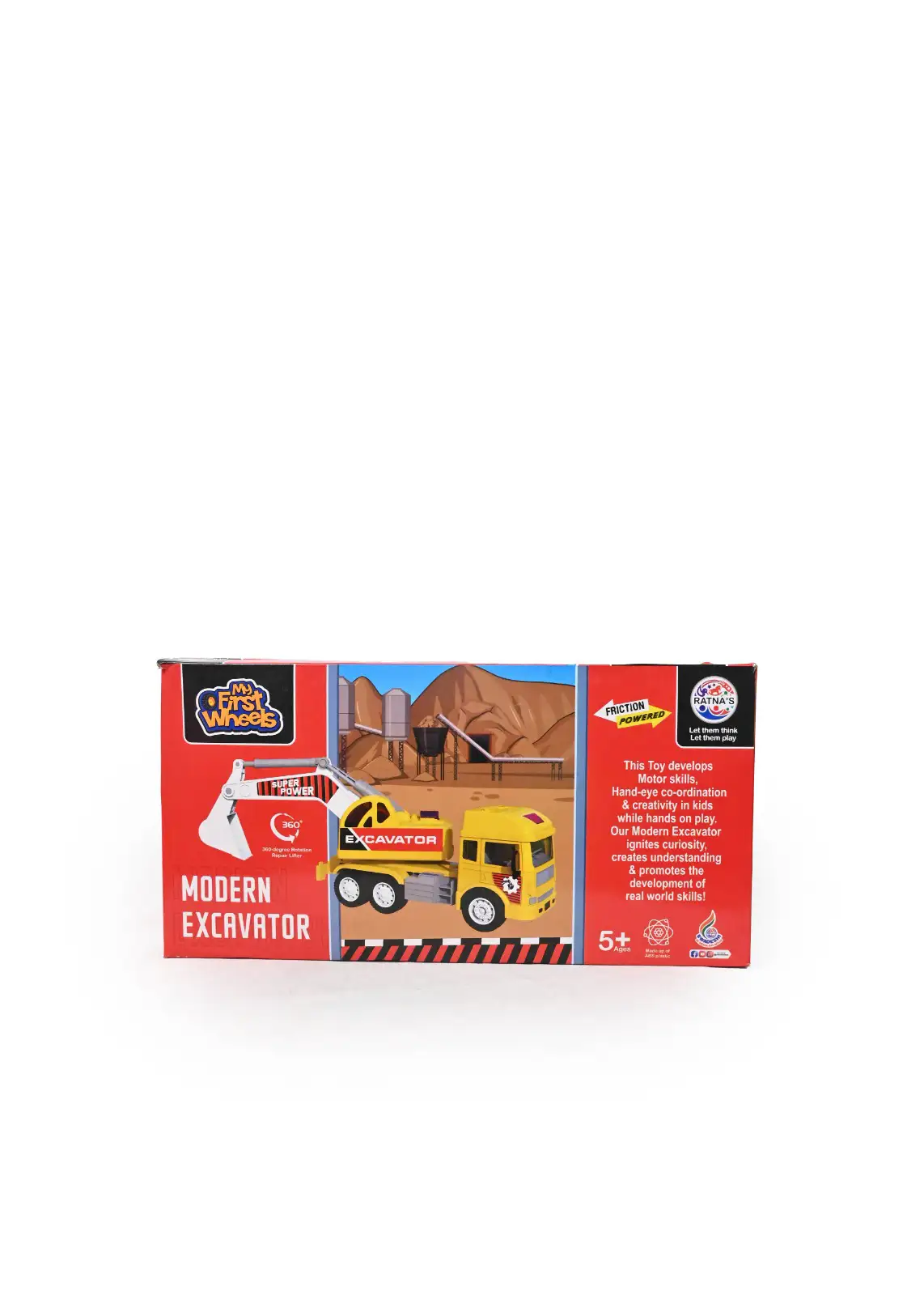 IMG-20240814-WA0042 MY FIRST WHEELS Ratna's Super Power Modern Excavator Pull Back Friction Toy for Kids 5 + - Image 1