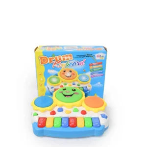 Musical Drum Keyboard Piano Toy Set,Keyboard Piano Drum Set with Music and Lights, Infant Musical Electronic Learning Toy