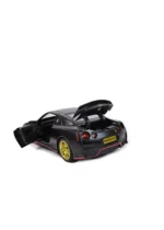 Die-Cast Metal GT-R with Openable Doors and Pull Back Action with Lights & Music (Black) - Image 2