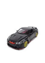 Die-Cast Metal GT-R with Openable Doors and Pull Back Action with Lights & Music (Black) - Image 5