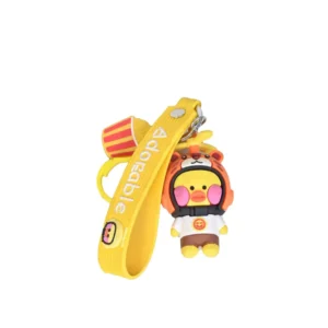 Helmet Ducky Keychain