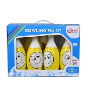 Leemo Toys Bowling Set in 10 Pins and 2 Balls for Kids