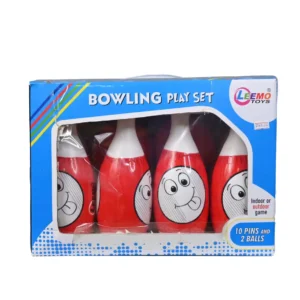 Leemo Toys Bowling Set in 10 Pins and 2 Balls for Kids