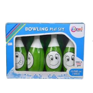 Leemo Toys Bowling Set in 10 Pins and 2 Balls for Kids