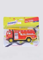 Fire Tender Truck Toy with Pullback Action and Realistic Design