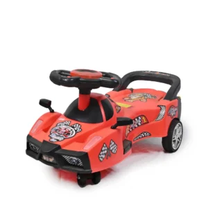 Baby Furrari Swing Magic Car Ride On for Kids with Music and Light (Red)