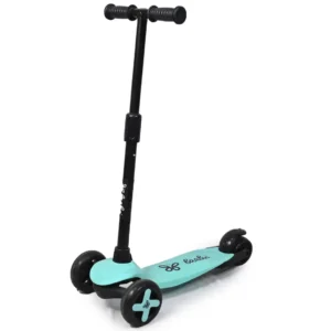 Glider Kick Scooter 3 Adjustable Height Lean-to-Steer 100 Kg Capacity Kids Scooter  (Sea Green And Pink)