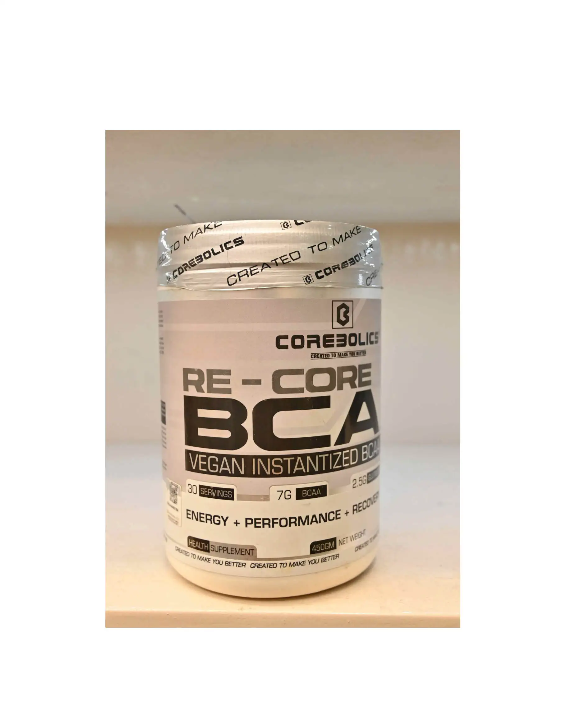 IMG-20240827-WA0182 Corebolics Re-Core BCAA(450 gm 30 Servings) Orange - 450 gm - Image 1