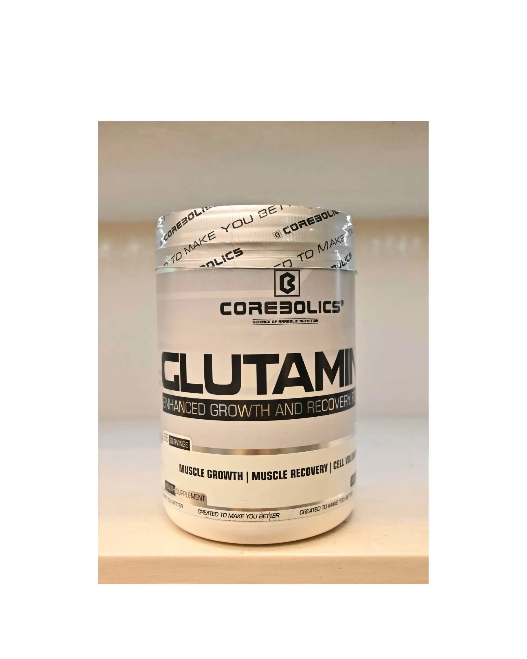 IMG-20240827-WA0185 Corebolics Glutamine | 330gm | 66 Servings | 5gm - Image 1