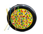 Fishing Master | Game for Kids | Rotating Game | 45 Fishes, 4 Fishing Rods & 4 Hooks (Multicolor) - Image 6