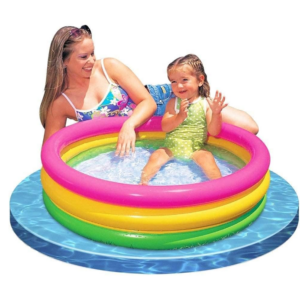 VWretails Inflatable Pools Multicolor for Bath and Swimming (3 FT)