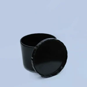 Melamine Cookie Jar (Black) two piece