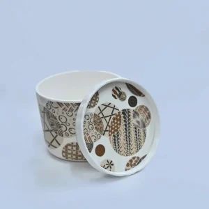 Melamine Cookie Stylish Pattern Jar two piece