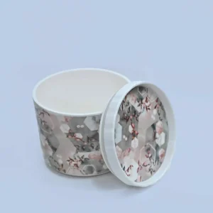 Melamine Cookie Flower Pattern Jar two  piece