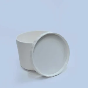 Melamine Cookie Jar (White) two piece