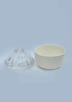 Bowl With Lid (White) two piece - Image 3