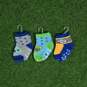 Animal print Non-Slip Fancy Cotton Socks for Boys And Girls 0-6 Months