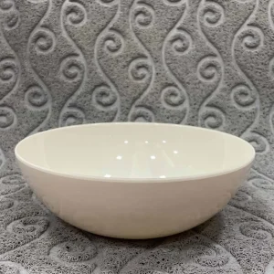 Italiano Melamine Round Bowl 8" - White