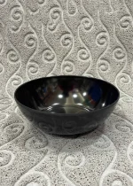Italiano Melamine Black Round Bowl