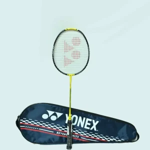 YONEX NANOFLARE 1000 Play Badminton Racquet|4U 5G|Lightning Yellow|Smash Speed|Medium Stiff|AERO Frame