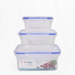 Aroma Lock & Fresh Plastic Storage Container set of 3