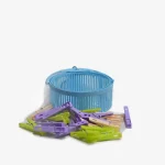 Clothespins, RFL 24 pcs Clip With Basket Plastic Cloth Clips - Image 4
