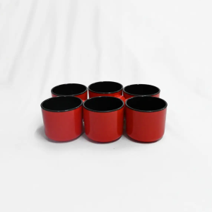 6 Enamel Mugs
